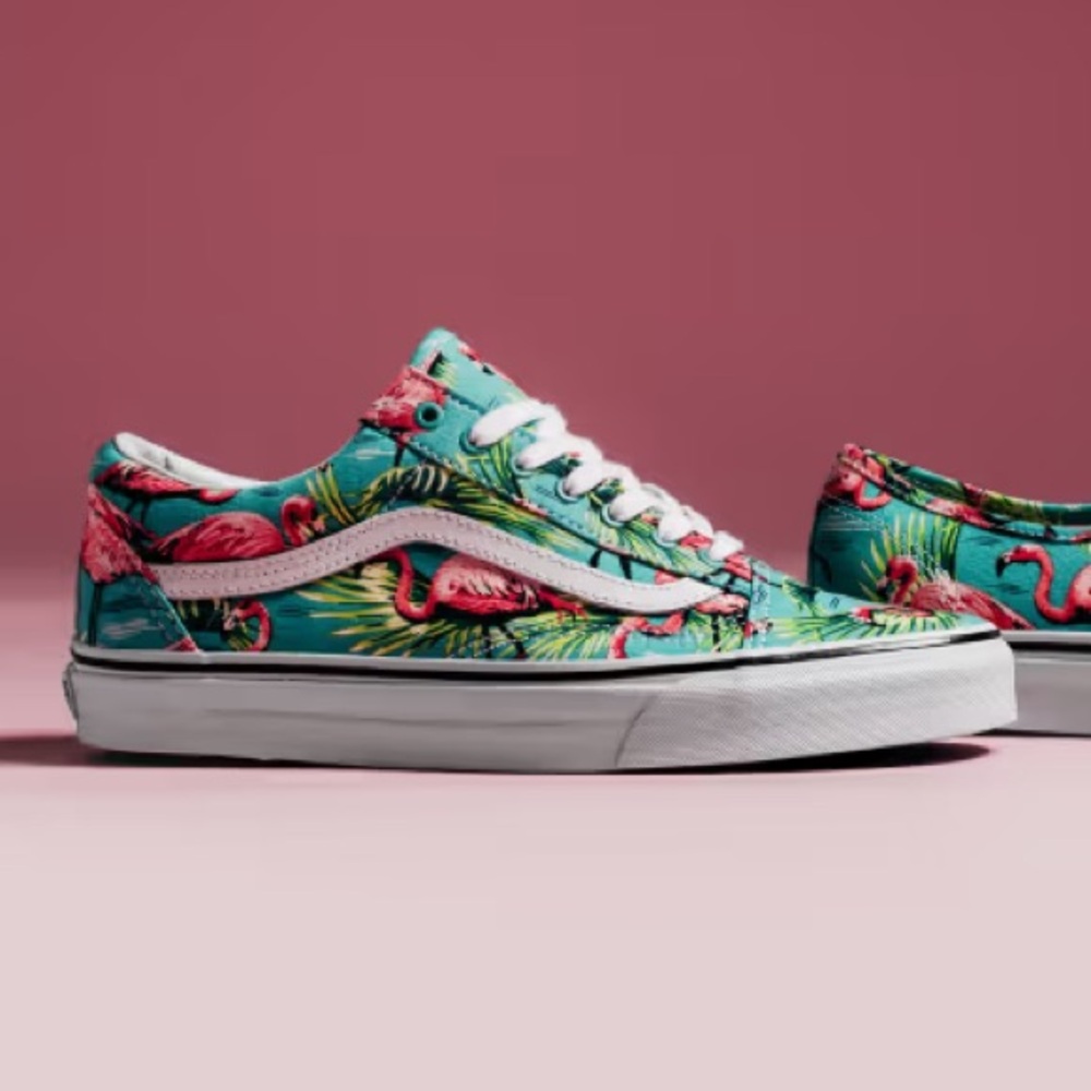 Vans Van Doren Old Skool Flamingo Sneakers Sz 8.5 - Picture 6 of 13